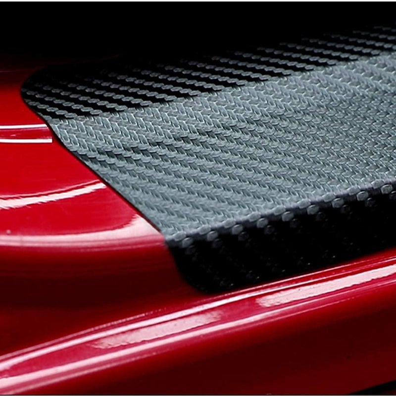 LANZMYAN Car Door Sill Protector,3D Carbon Fiber Anti-Scratch Cover Strips,Universal Scuff Protective Door Threshold Edge Guard Vinyl Sticker for Car Truck SUV(4PCS) - Image 4